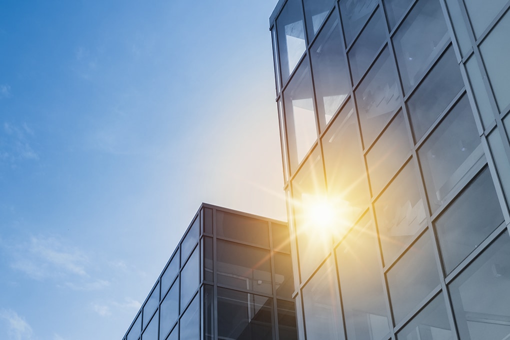 windows,of,skyscraper,business,office,with,blue,sky,,corporate,building