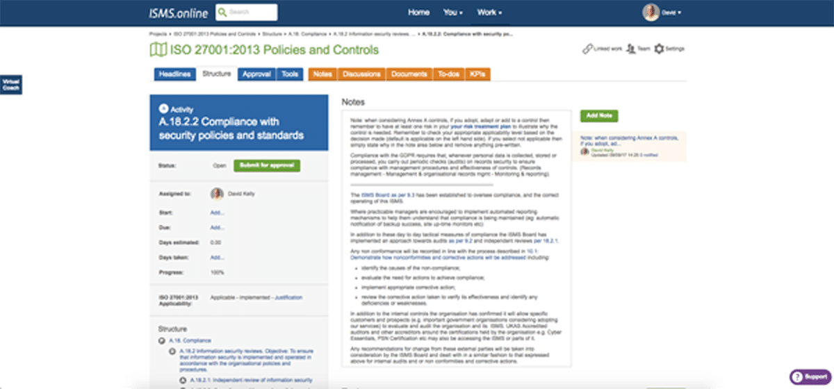 Example ISO 327001 Policy